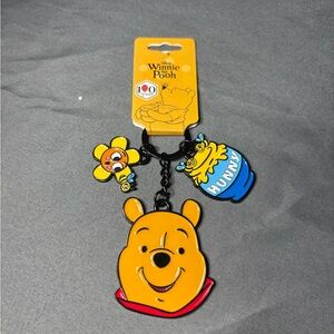 New Disney Winnie the Pooh Yellow Character Keychain Bag Charm
